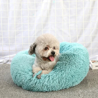 Round Cat Beds House Soft Long Plush Best Pet Dog Bed For Dogs Basket Pet Products Cushion Cat Bed Cat Mat Animals Sleeping Sofa - AMULET RING STORE