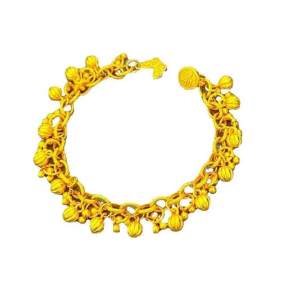 Reaped light luxury bracelet 24K gold, women, AU999 banquet occasions, elegant standard - AMULET RING STORE