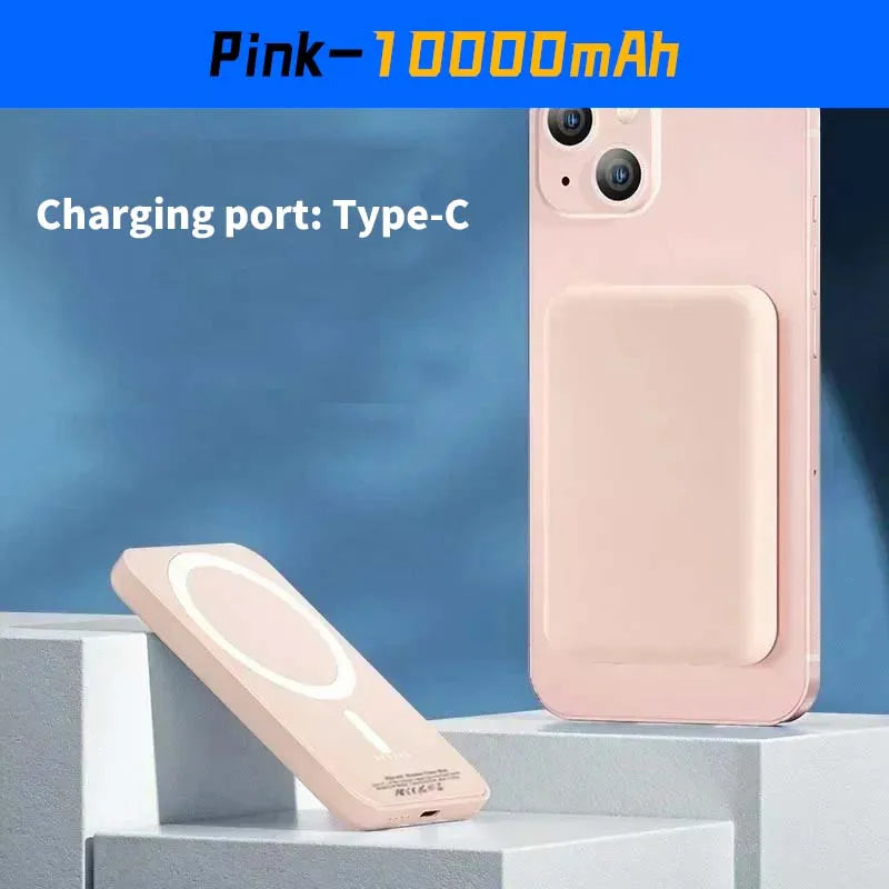 20000mAh Magnetic Power Bank Wireless PD 22.5W Fast Charger