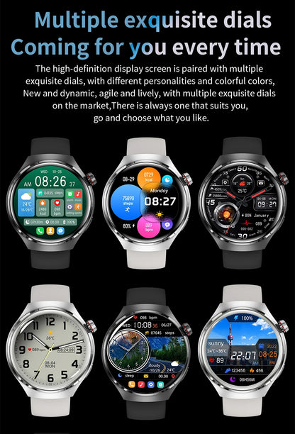 LIGE New Smart Watch Men 1.52 inch Full touch Screen Bluetooth Call Heart Rate Waterproof Men SmartWatch For GPS Sport Tracker - AMULET RING STORE