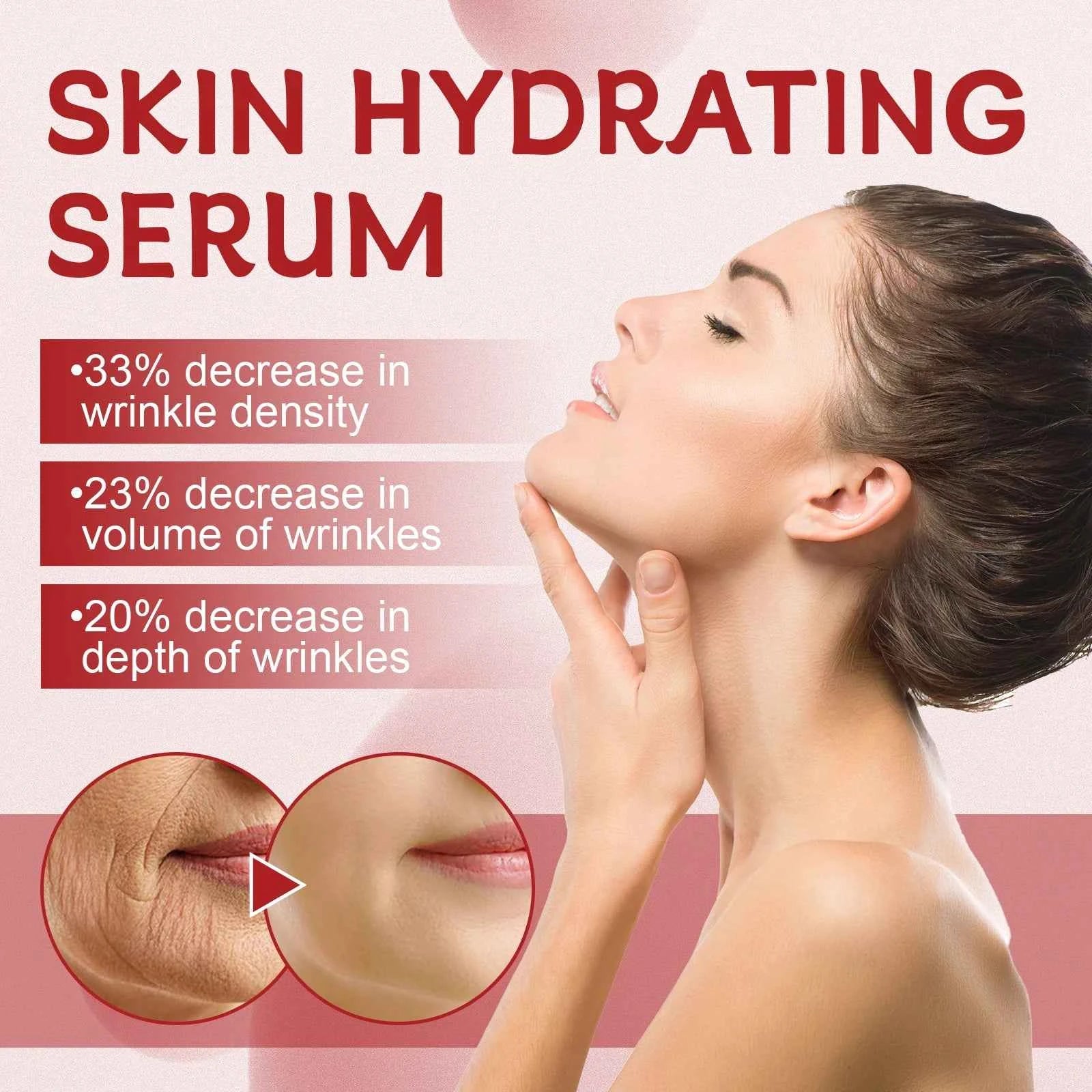 EELHOE 30ml Anti Aging Serum Collagen Nourishing Reduce Fine Lines Wrinkles Improve Skin Elasticity Hydration Facial Skin Care