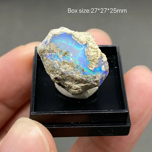 100% natural Top Color mountain opal gem mineral specimen Pendant Bead Jewelry Home Decor Collectibles box size ：35*35*35mm