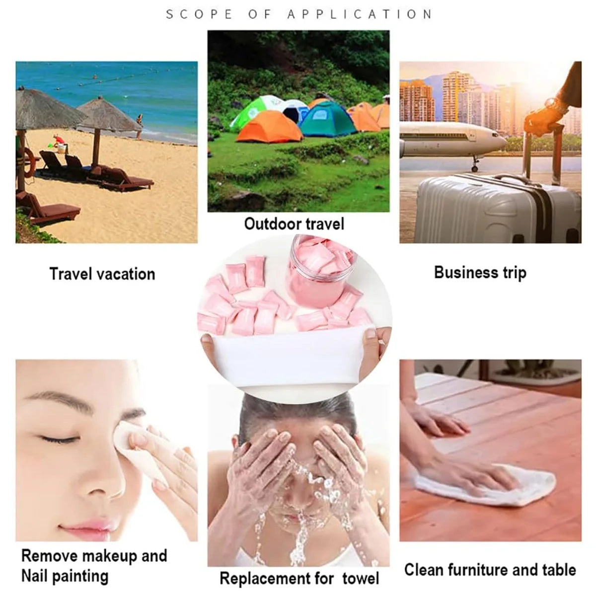 Disposable Compressed Towel Coin Towel Portable Compressed Mini Face Towel Beauty Travel Home Facial Care Multi-Purpose Towel - AMULET RING STORE