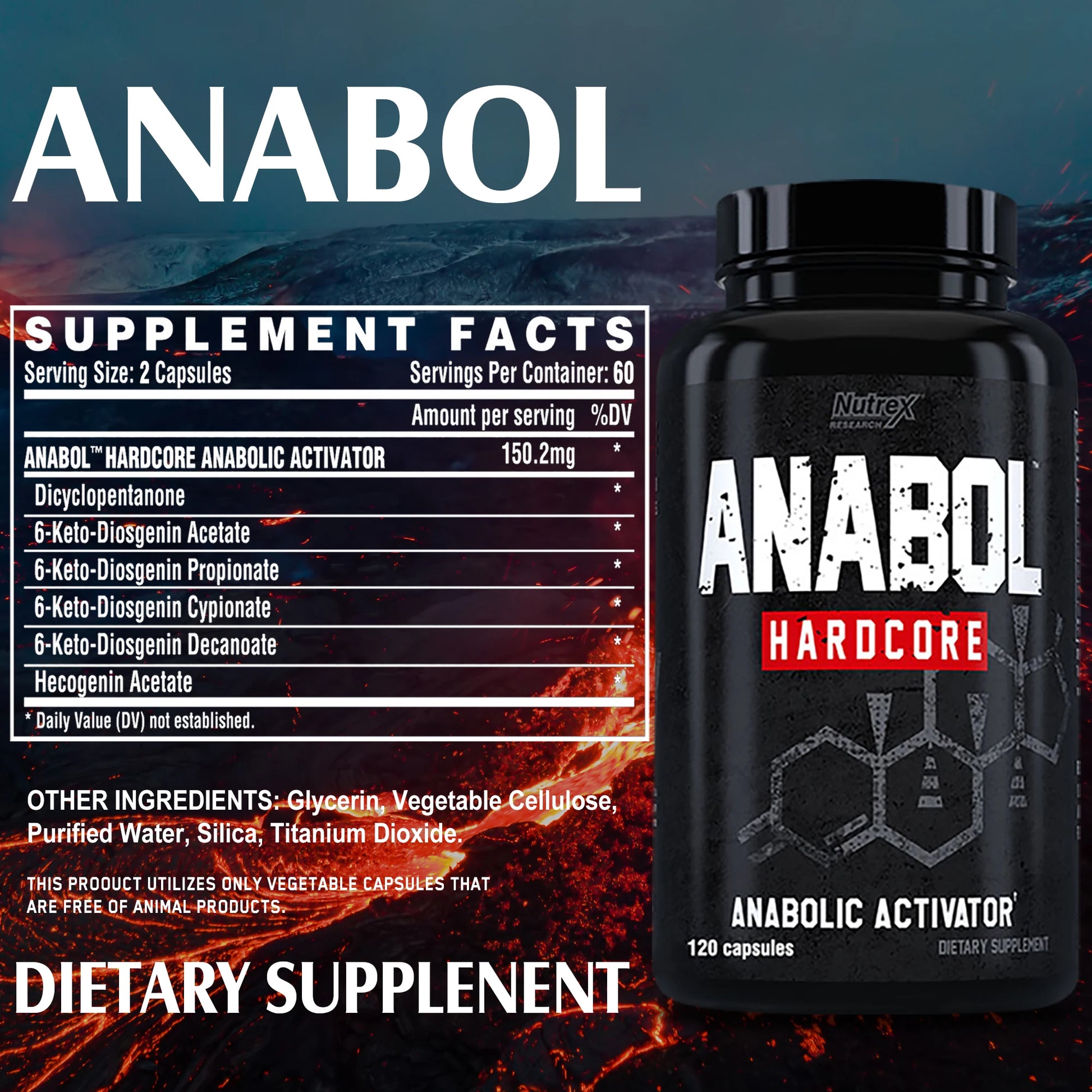 Muscle Supplement for Men, Dietary Capsules, Non-GMO - AMULET RING STORE