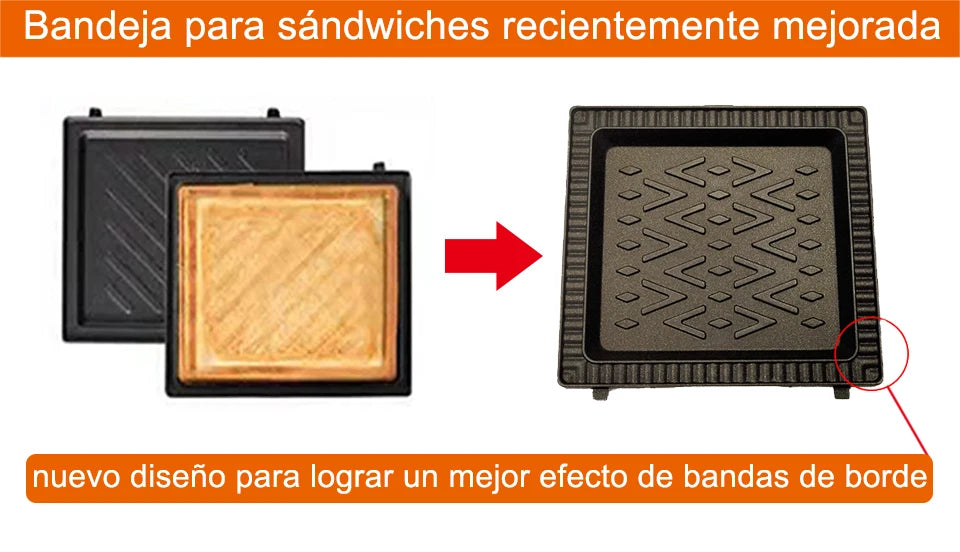2025 YIDPU Sandwichera 3 en 1 Tostadora eléctrica Waffle Maker Desayuno Pancake Donut Egg Waffle Fish Cake Horno eléctrico - AMULET RING STORE