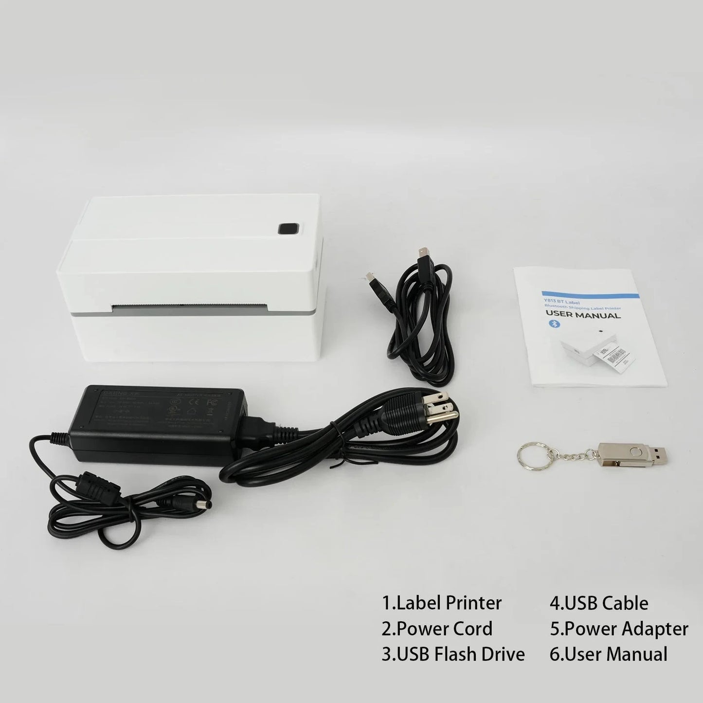 Thermal Label Printer Portable No Ink Required 300DPI 4x6 for Small Business WiFi Bluetooth USB High Speed Express Airway Bill