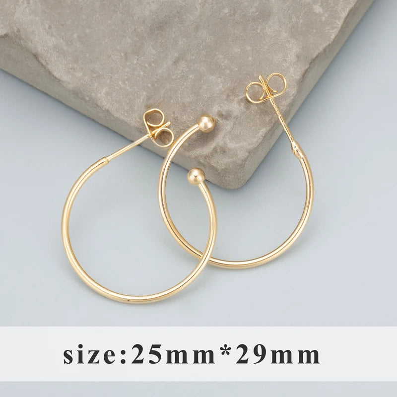 GUFEATHER MC19,jewelry accessories,18k gold plated,pass REACH,nickel free,round ring,charms,jewelry making,diy earrings,6pcs/lot - AMULET RING STORE