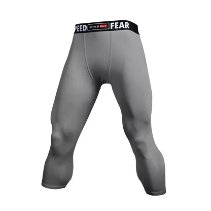 Men Kid Boy Girl GYM Capri Running Tight Pants Basketball Football Soccer Exercise Sport 3/4 Cropped Kneelet Leggings Shorts 714