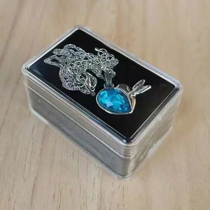 Transperant Square Diamond Jewelry Storage Box Stone Display Case Round Gemstone Organizer 1Pc Small Coin Ring Travel Gift Box - AMULET RING STORE