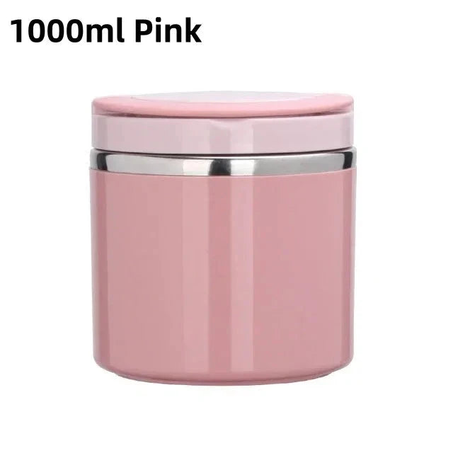 630/1000ml Food Thermal Jar Insulated Soup Cup Thermos Containers Stainless Steel Lunch Box Thermo Keep Hot for School Children - AMULET RING STORE