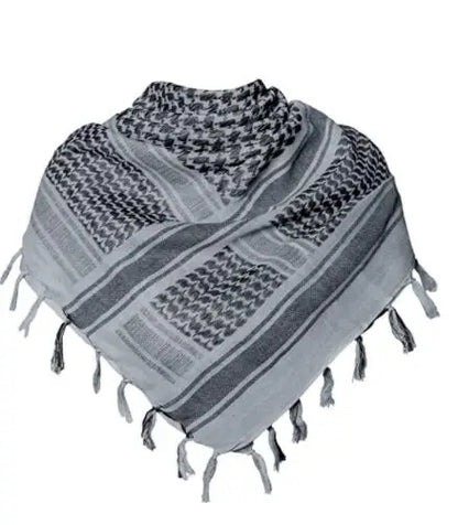 136X133CM Tactical Desert Shemagh Keffiyeh Arab Tessel Scarf Wrap Outdoor Windproof Dustproof Face Protective Scarf Men Women - AMULET RING STORE