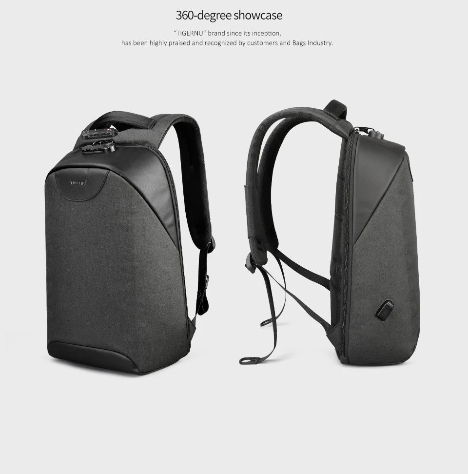 Tigernu Anti Theft Backpacks For Men For Women No Key TSA Lock Backpack 15.6inch Laptop Backpack Schoolbag For Teenager Knapsack - AMULET RING STORE