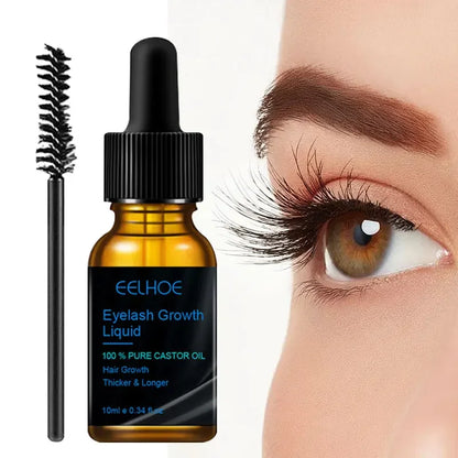 New Eyebrow Eyelash Growth Oil Natural Castor Oil Eyelashes Growth Essential Oil Thick Longer Nourishing Enhancer - AMULET RING STORE
