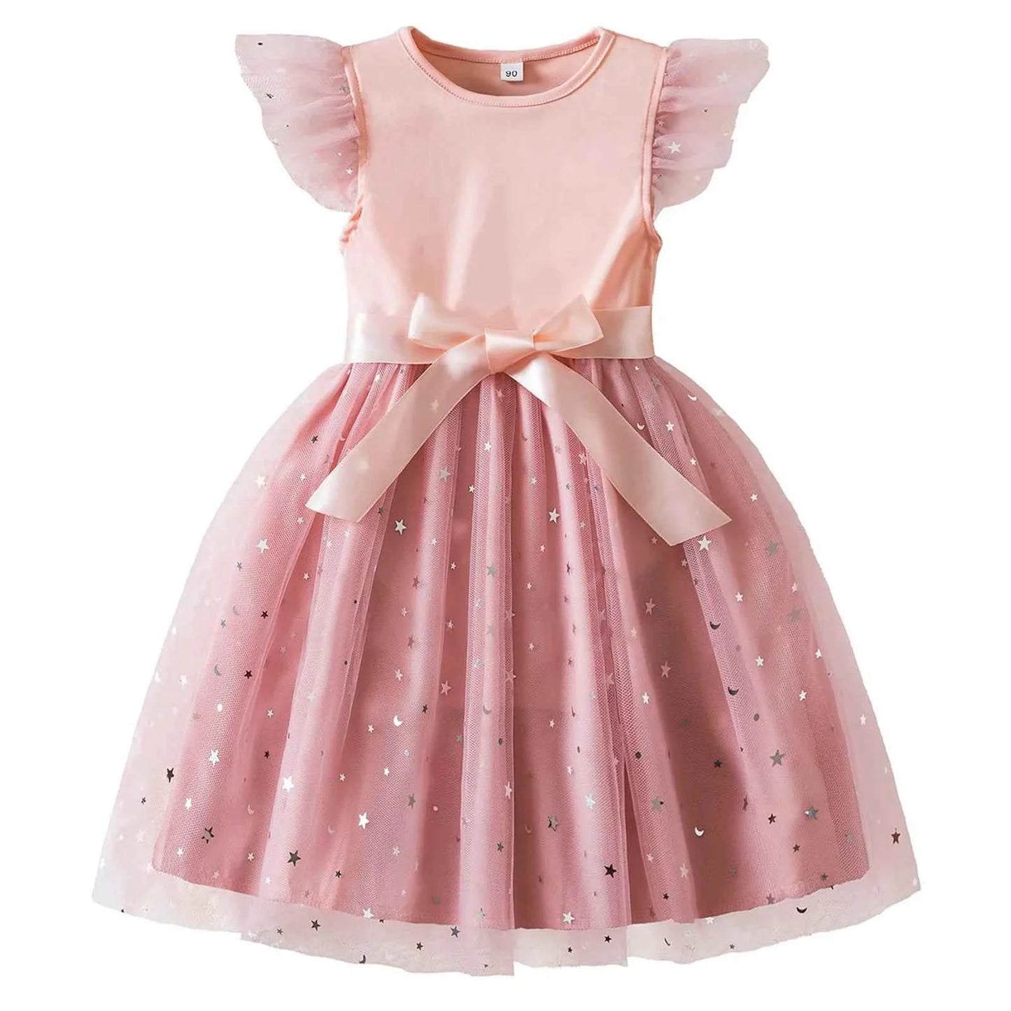 Princess Girls Cosplay Dress Clothes Kids Party Wedding Carnival Birthday Party Princess Evening Tutu Dresses Toddler 2-6Y