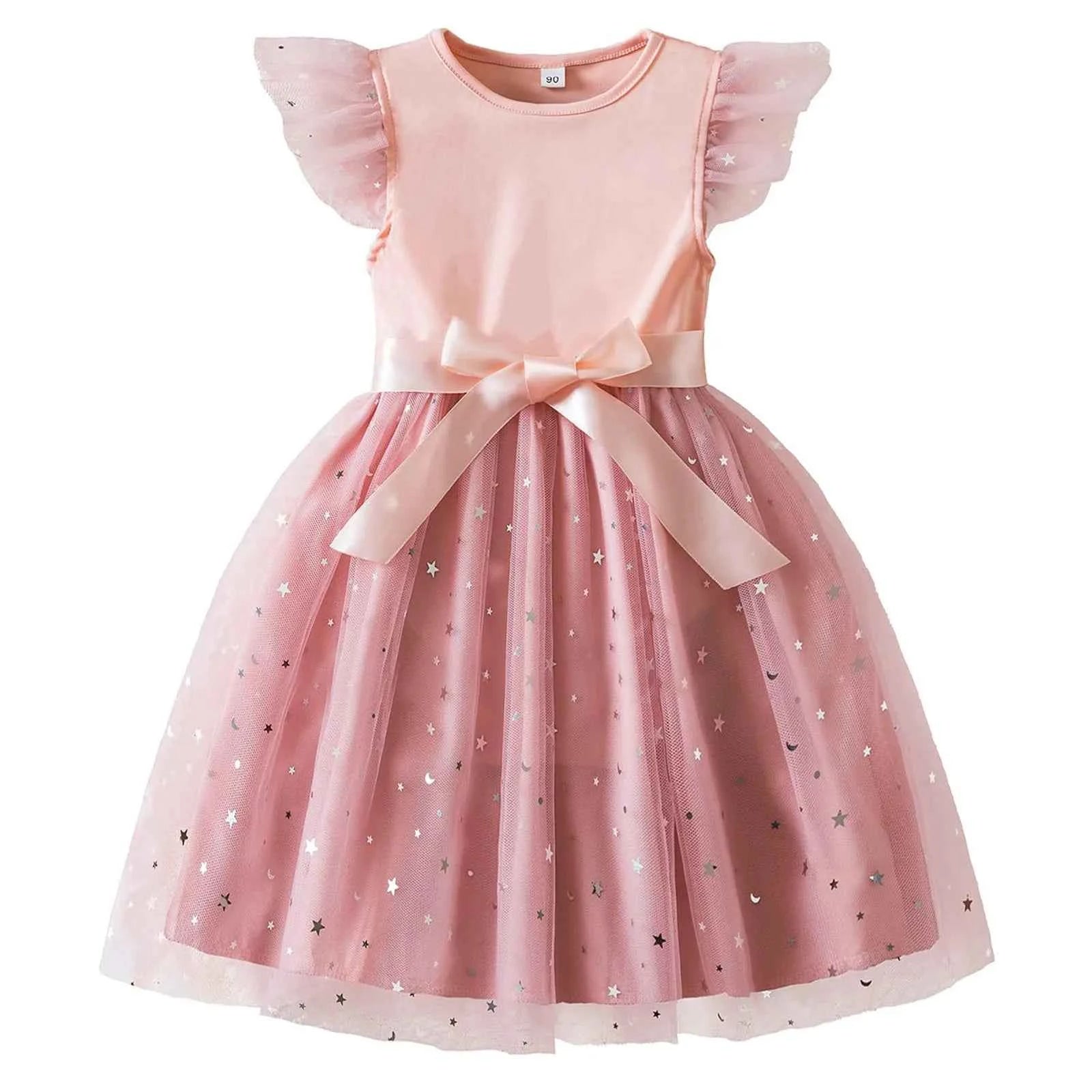 Princess Girls Cosplay Dress Clothes Kids Party Wedding Carnival Birthday Party Princess Evening Tutu Dresses Toddler 2-6Y