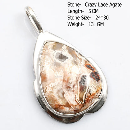 Genuine Moonstone Rose Quartz Pyrite Azurite  Pendant