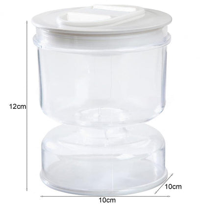 Innovative Pickle Jar Fine Workmanship Olives Jar Plastic Pickle Organizer Hourglass Design Sealed Olives Container for Home - AMULET RING STORE