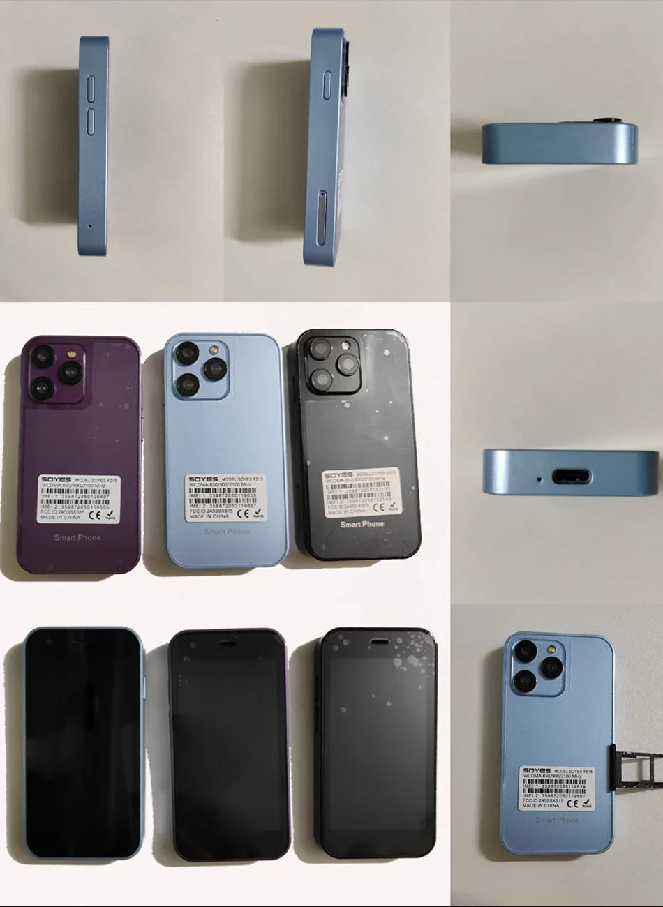 SOYES XS16/XS15 Mini Android Smartphone 3G/4G Network 2GB RAM 16GB ROM 3" Display 5MP Camera Dual SIM With Play Store WhatsAPP - AMULET RING STORE