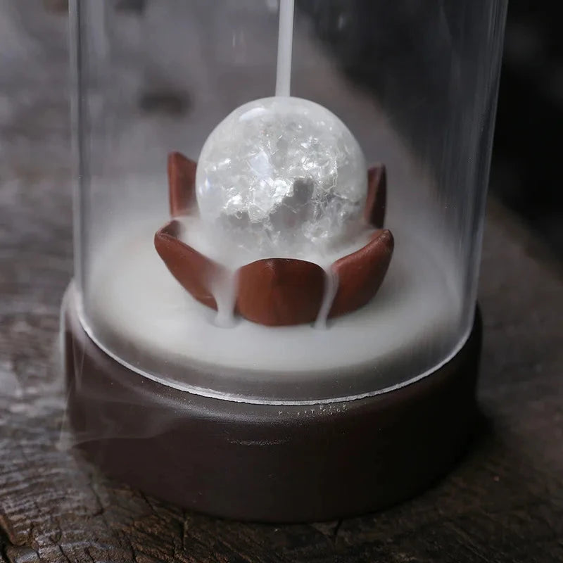 Backflow Incense Burner Plastic Cover Indoor Windproof Personality Creatives Home Decor Office Teahouse Ornament Without Incense - AMULET RING STORE