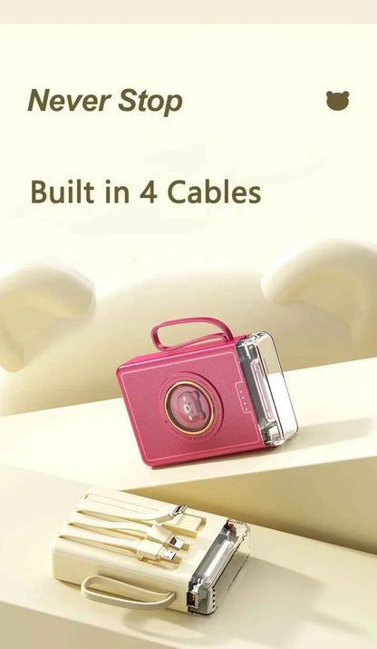 Mini Power Bank 20000mAh Cute Pet Cartoon Portable Charger Powerbank for IPhone Samsung Huawei Xiaomi External Spare Battery