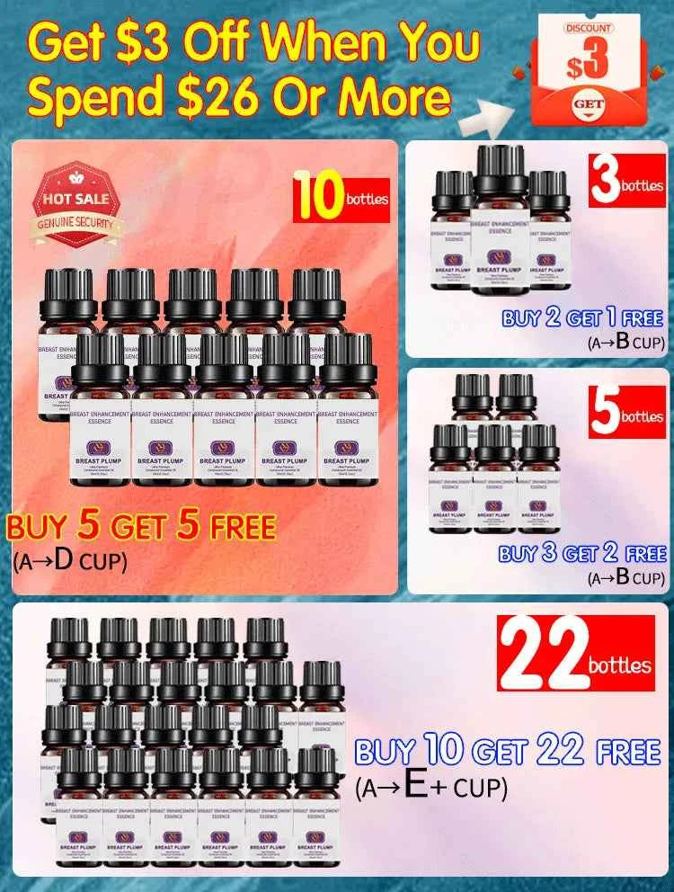 Breast Enlargement Essential Oil Chest Frming Enhancement Serum Butt Enlarge Big Bust Bigger Plump Up Growth Massage Care Cream