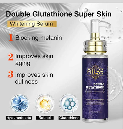 AILKE Whitening Cream, Glutathione Body Lotion for Brighter Skin, Reduce Dark Spots, Black Spots, Moisturizing, Even Skin Tone