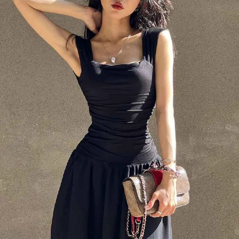 Candyhot Elegant Ruched Casual Bodycon Maxi Dresses 2024 Sexy Temperament High-waist Vestidos Women Summer Party New Long Dress