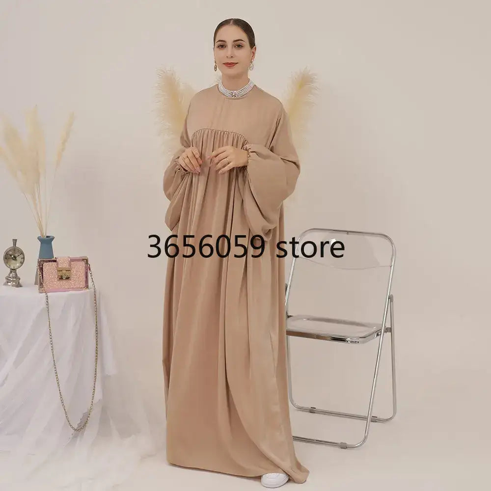 Plain Muslim Abaya Long Dress - Islamic Clothing - AMULET RING STORE