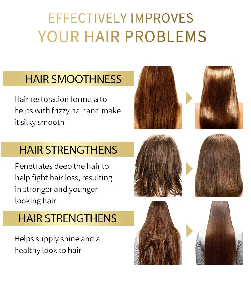 Magical Keratin Hair Mask 5 Seconds Repair Damaged Frizzy Hair Soft Smooth Shiny Nutrition Deep Moisturize Nourishing Hair Care - AMULET RING STORE