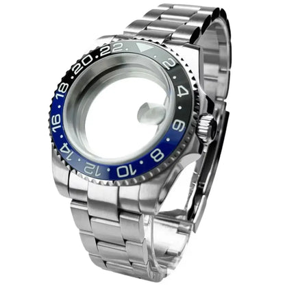 40mm 200m Waterproof NH34 NH35 NH36 Watch Case Accessories for Oyster Band SUB Watch Maker 120clicks BGW9 blue lume Bezel - AMULET RING STORE