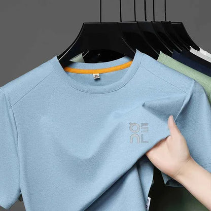 Designer Brand Men's Printed O-neck T-shirt Fashionable Casual Sports Short Sleeved Breathable Cool Luxurious Top Men's Clothing