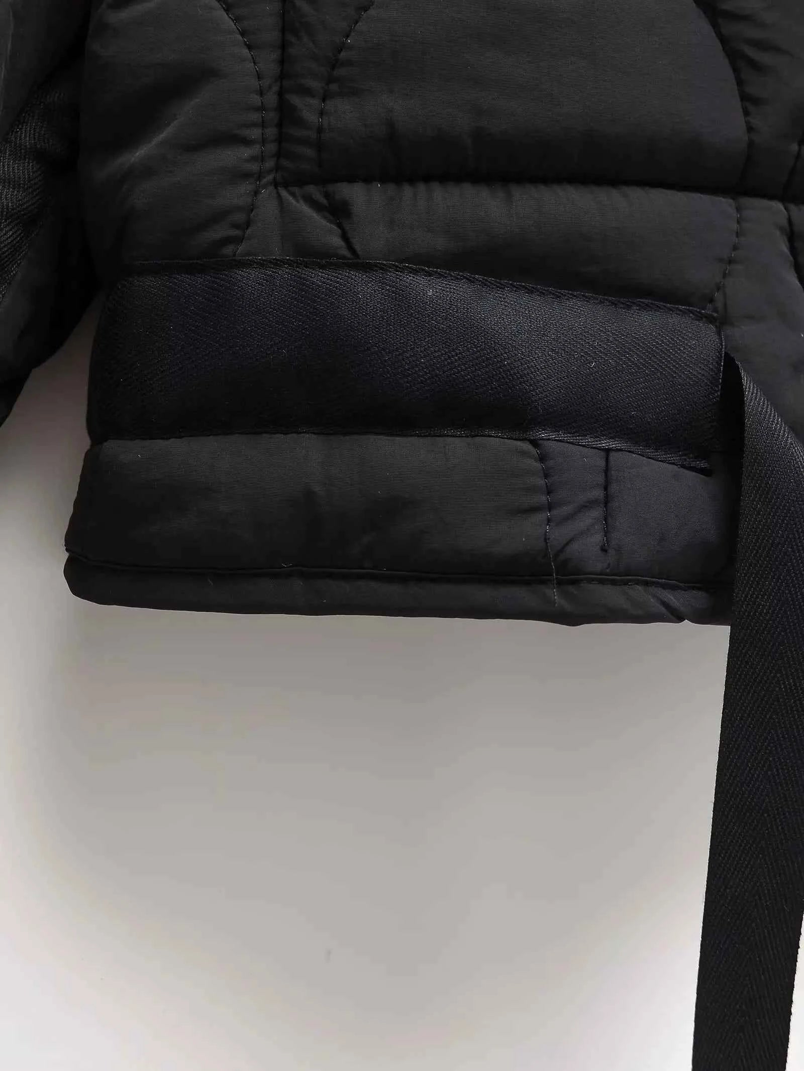 Padded Coat American Retro High Neck Parkas Warm Woman Winter Coats Winter Parkas For Women Elegant Luxury Women's Coat