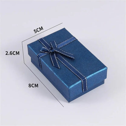 Long Jewelry Necklace Bracelet Box Storage Container Jewellery Box Packaging Bowknot Gift Display Paper Organizer Case Wholesale - AMULET RING STORE