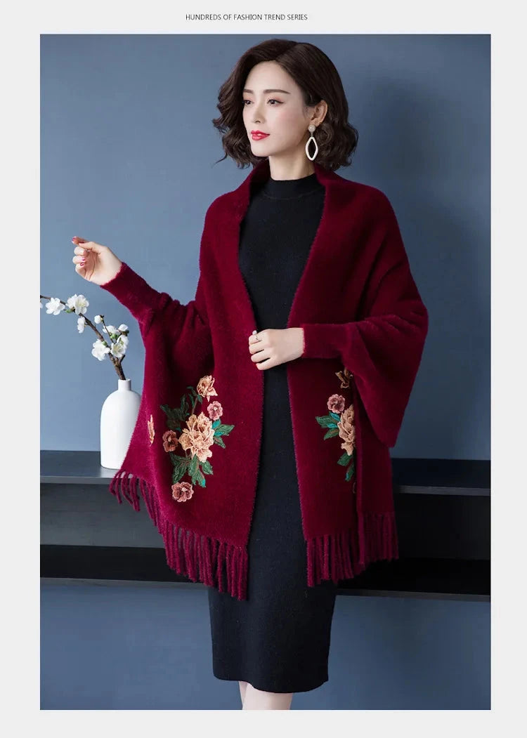 Winter Cashmere Women Scarf Female Luxury Brand Scarves Lady Tassel Bandana Women Solid Shawl Wraps Foulard Poncho Pashmina