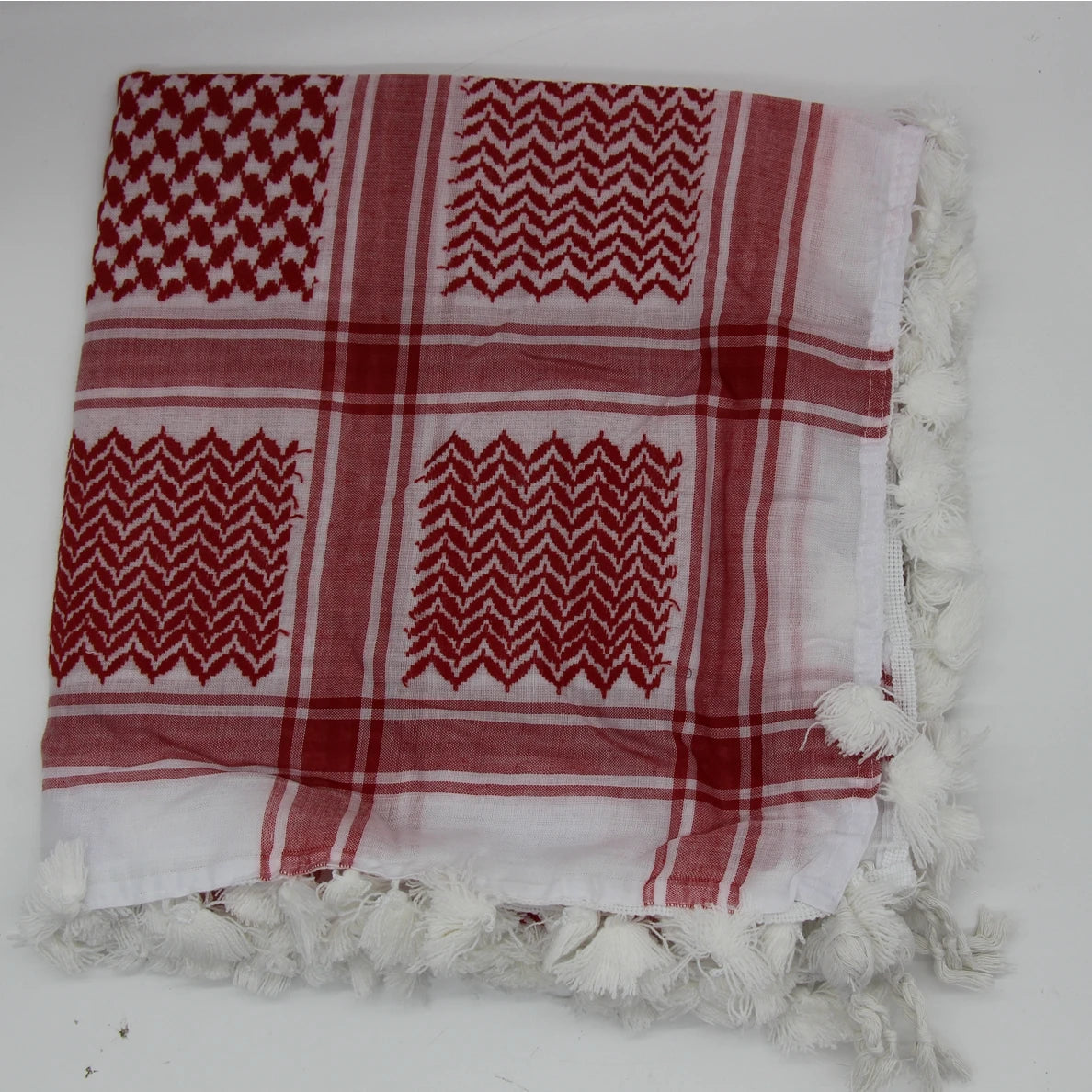 Military Shemagh Tactical Desert Scarf Shemagh Scarf Men Neck Head Wraps for Men Cotton Keffiyeh Arab Wrap with Tassel - AMULET RING STORE