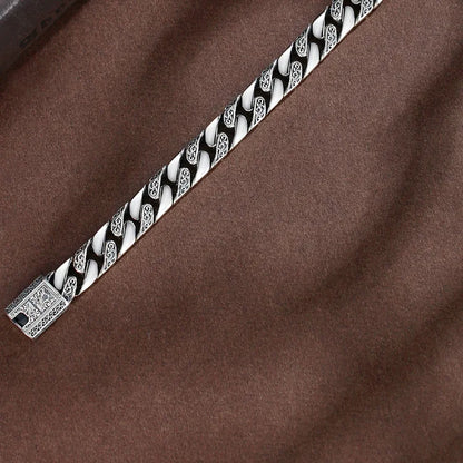 S925 Sterling Silver Timeless Vine Garland Buckle Retro Punk Tank Bracelet Jewelry Creativity Gift Factory Price