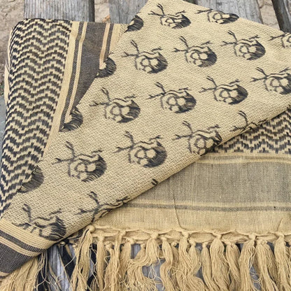 Keffiyeh Tactical Desert Scarf Wrap Shemagh Head Neck Arab Scarf Keffiyeh Scarf Wrap for Men And Women - AMULET RING STORE