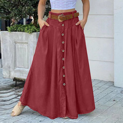 ZANZEA Cargo Skirts Elegant Women Evangelical Faldas  Mujer Office Lady High Waist Saias Summer 2024 Casual Buttons Up Jupes