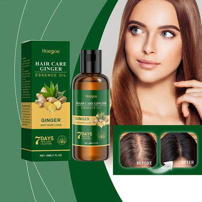 Ginger Hair Growth Serum 7 Days Fast Regrowth Essential Oil Anti Hair loss Prevent Hair Dry Frizzy Damaged Repair Care Products