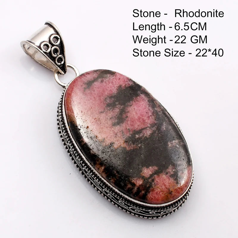 Genuine Labradorite Antique  Pendant Hand Made Women Jewelry Gift