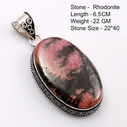Genuine Labradorite Antique  Pendant Hand Made Women Jewelry Gift