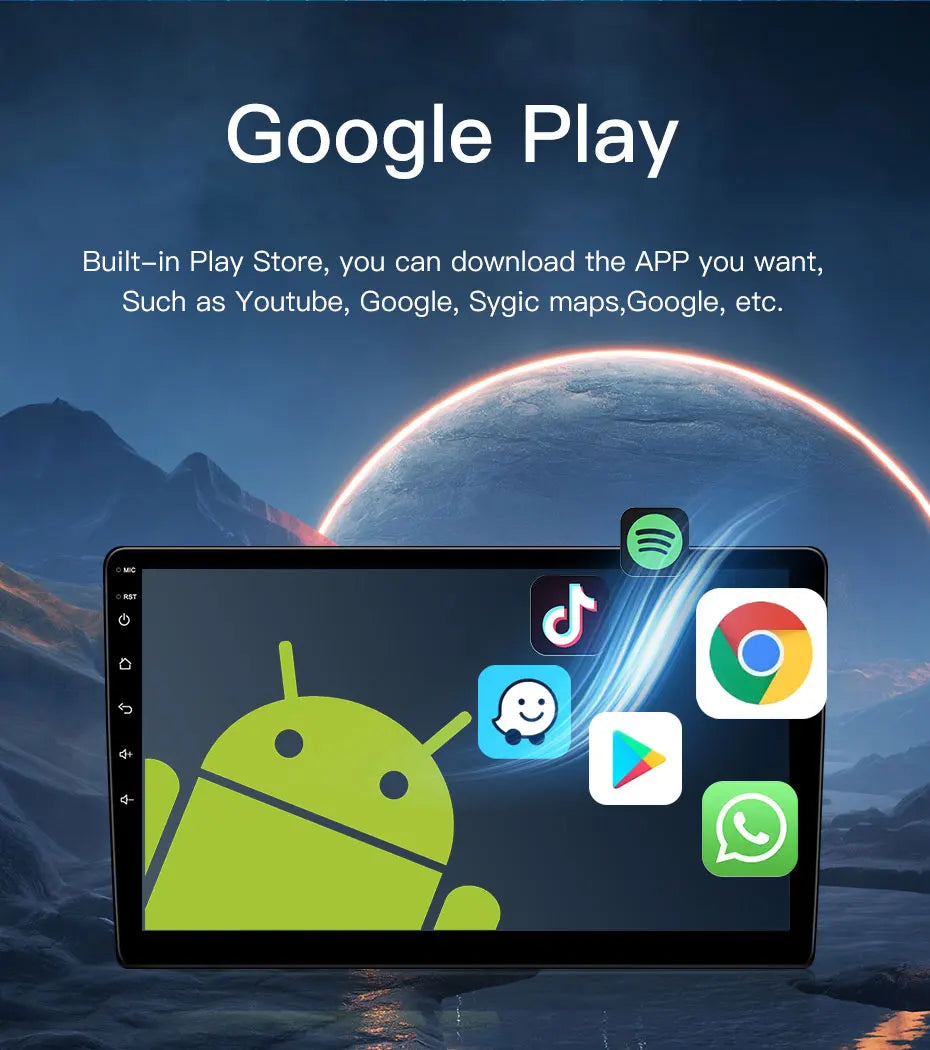 2 Din Android 10.0 Car Stereo Radio Multimedia Video Player For Honda Fit Jazz City 2002 2003 2004 2005 2006 2007 GPS Navigation - AMULET RING STORE