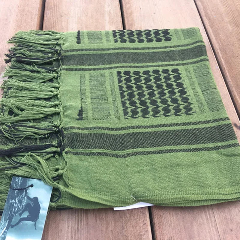 Keffiyeh Tactical Desert Scarf Wrap Shemagh Head Neck Arab Scarf Keffiyeh Scarf Wrap for Men And Women - AMULET RING STORE