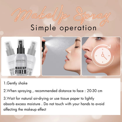 Makeup Fixing Spray Portable Makeup Oil Control Fast Film Forming Long Lasting Moisturize Natural Matte Quick Fixer Cosmetics - AMULET RING STORE