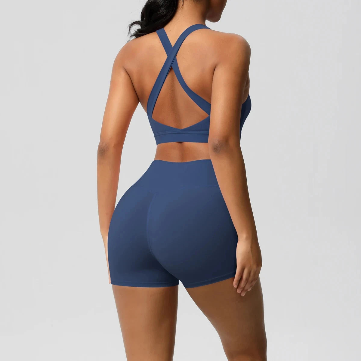 2PCS Yoga Set Nude Feeling Workout Sets Women Tracksuit Gym Push Up Fitness Running Workout Sportwear Sport Bra Leggings Suit