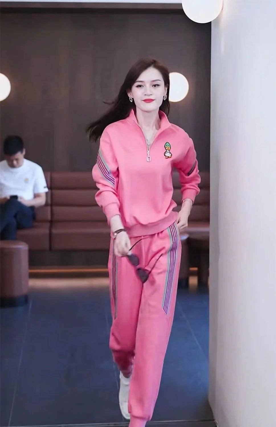 Women's Casual Suit Spring Autumn New Loose Tracksuit Fashion Tops And Pencil Pants 2 Two Piece Set Plus Size Clothing For Women