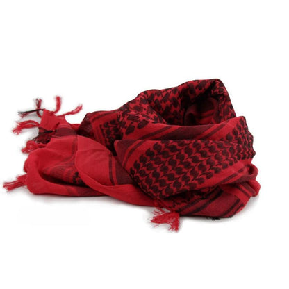 136X133CM Tactical Desert Shemagh Keffiyeh Arab Tessel Scarf Wrap Outdoor Windproof Dustproof Face Protective Scarf Men Women - AMULET RING STORE