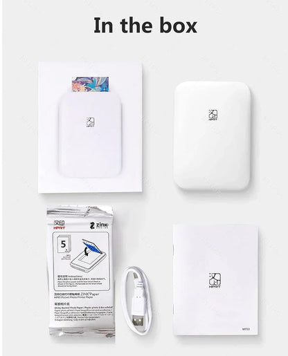 New! MT53 Color Photo Wifi Printer Portable Mobile Phone Mini Bluetooth Handheld Pocket Printing Machine 2x3 inch Sticky-Backed