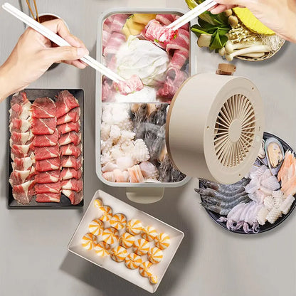 Angle-adjustable Portable Range Hood Mini Kitchen Desktop Range Hood USB Charging Plug for Indoor Barbecue Hot Pot Range Hood - AMULET RING STORE