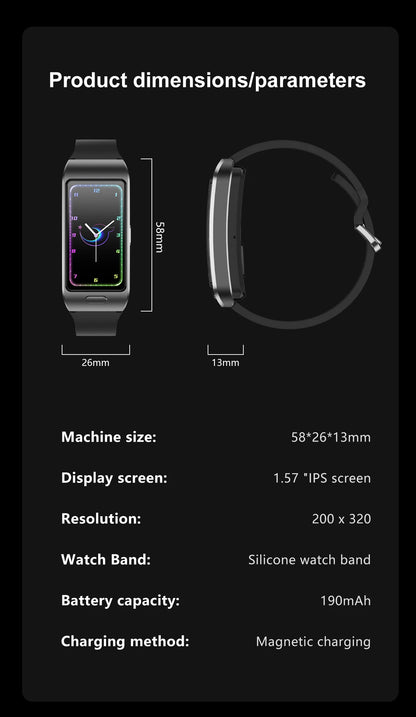 LIGE 2 In 1 TWS Headset Smart Watch 1.57" Men Women GPS Sports Fitness ECG Heart Rate Watches Bluetooth Call Music Smartwatch